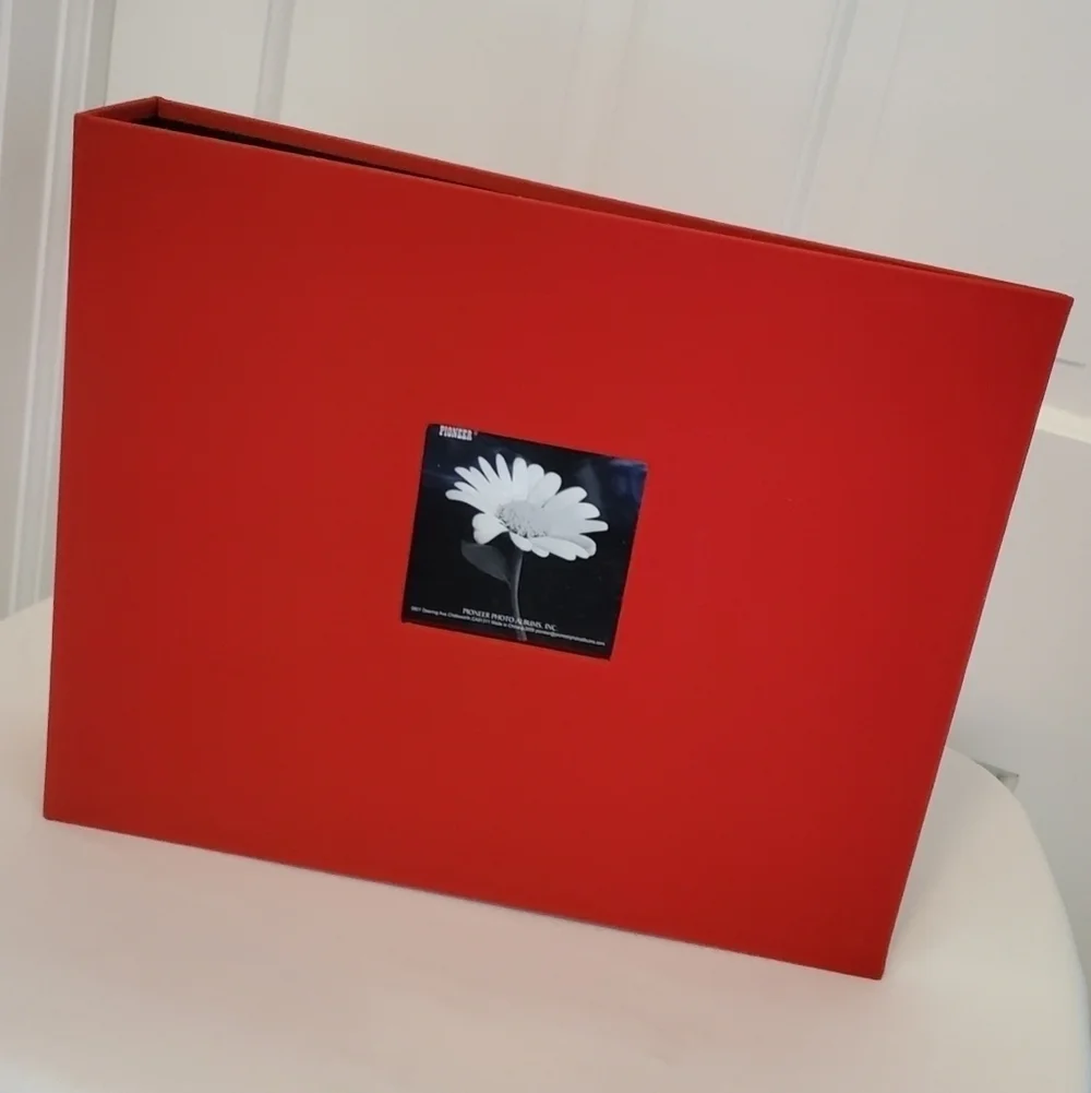 EUC Pioneer 3 Ring Hardcover Binder, Bright Red 15 x 12 x 2.75